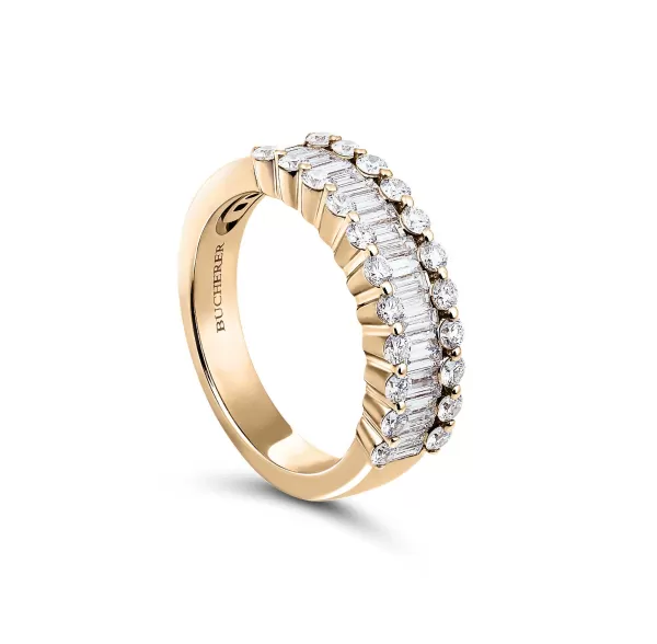 Store Baguette Love Rings
