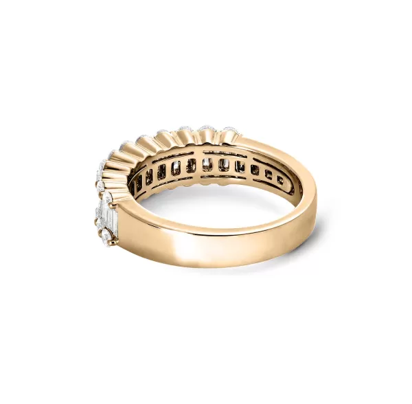 Store Baguette Love Rings