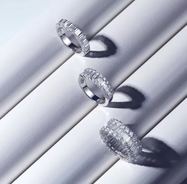Shop Baguette Love Rings