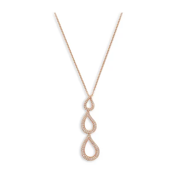 Online Necklace With Pendant, Rose Gold - Lacrima Necklaces