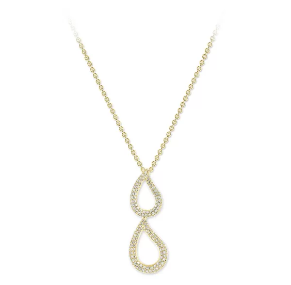 Cheap Necklace With Pendant, Yellow Gold - Lacrima Necklaces