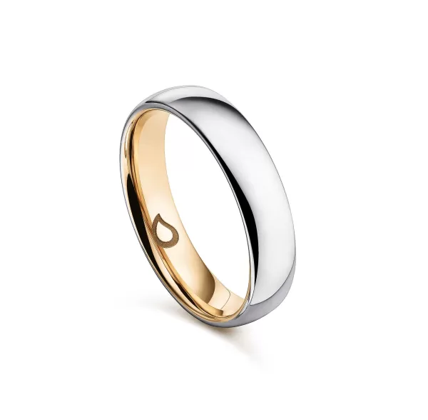 Discount Wedding Ring, Bicolour - Lacrima Rings