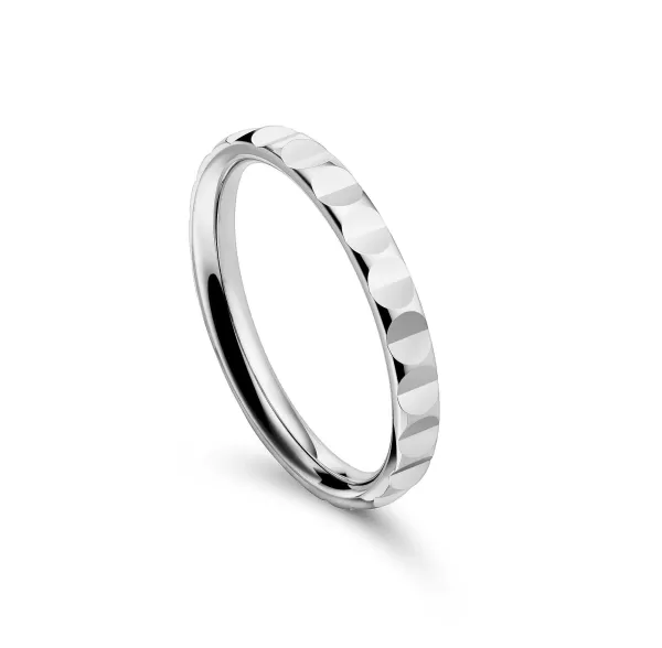 Store Wedding Ring, White Gold - B Dimension Rings