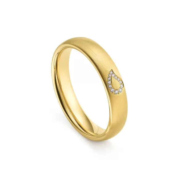 Cheap Wedding Ring, Yellow Gold - Lacrima Rings