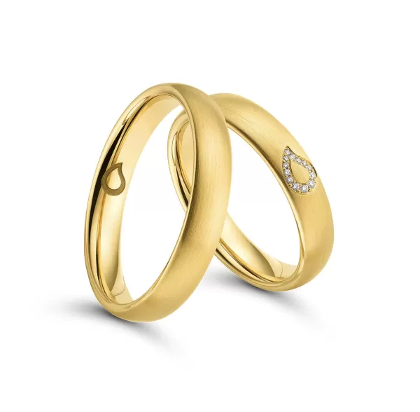 Cheap Wedding Ring, Yellow Gold - Lacrima Rings