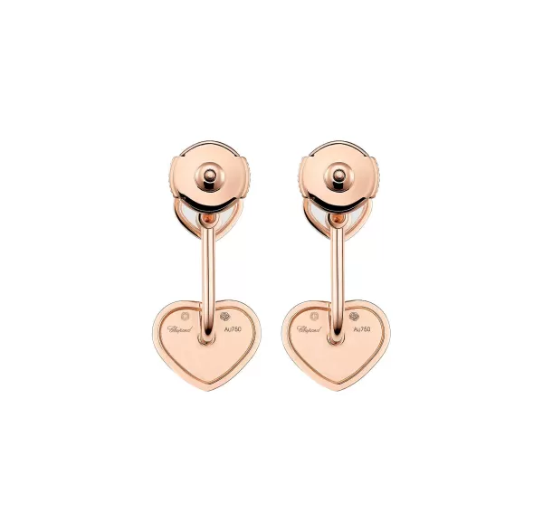 Shop Earrings, Rose Gold - Happy Hearts Earrings
