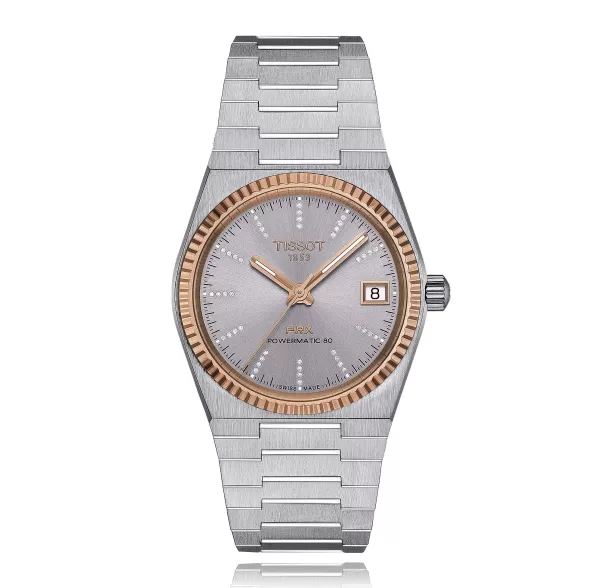 Flash Sale Prx Powermatic 80 35Mm Steel & 18L Gold Bezel Ladies
